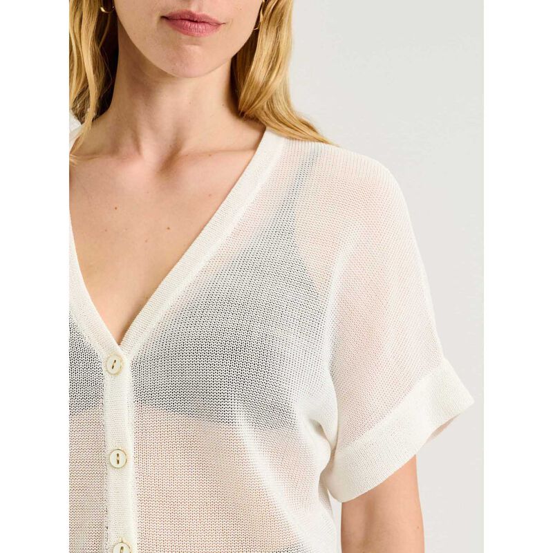 Veronika Maine Mesh Knit Cardigan image number 2